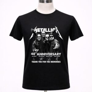 40th Anniversary Metallicas Thank You For The Memories Signature Shirt