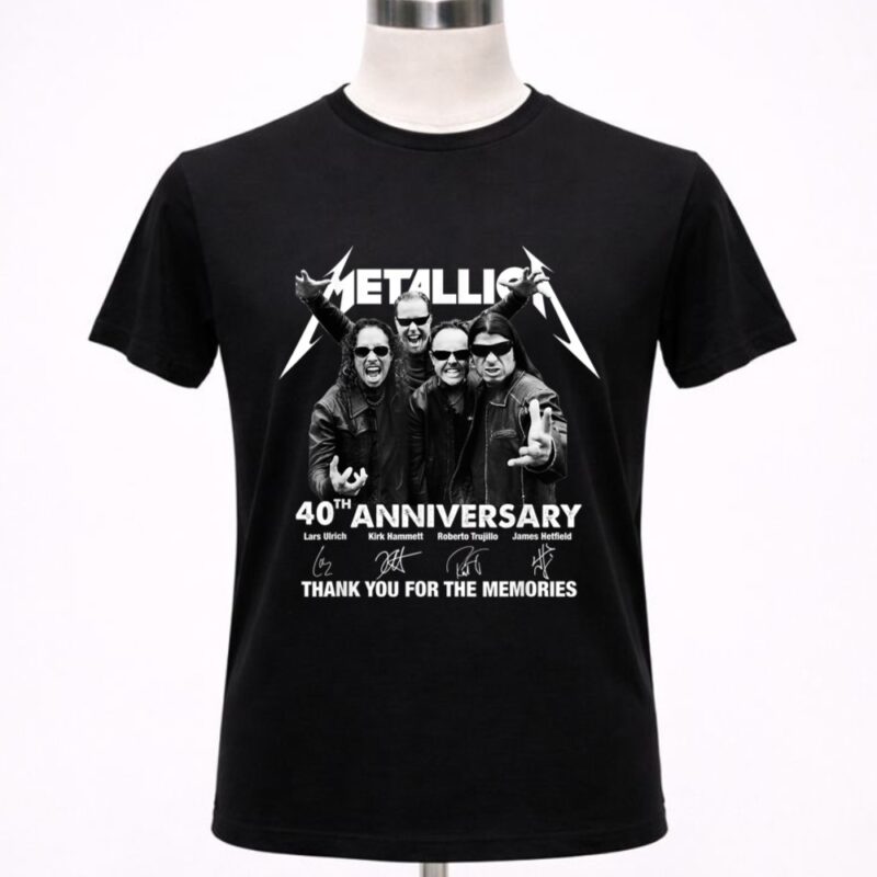 40th Anniversary Metallicas Thank you For The Memories Signature 1 T Shirt
