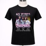 65 years 1958 2023 Bee Gees Maurice Gibb Barry Gibb Robin Gibb Signatures Thanks 1 T Shirt.jpg