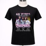 68 years 1958 2026 Bee Gees Maurice Gibb Barry Gibb Robin Gibb Signatures Thanks 1 T Shirt.jpg