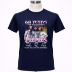 68 years 1958 2026 Bee Gees Maurice Gibb Barry Gibb Robin Gibb Signatures Thanks 6 T Shirt.jpg