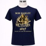 80 Years 1945 2025 Bob Marley Thank You For The Memories 6 T Shirt.jpg