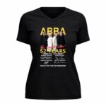 ABBA The Concert Show 52 Years 1974 2026 Thank You For The Memories 5 Womens V Neck.jpg