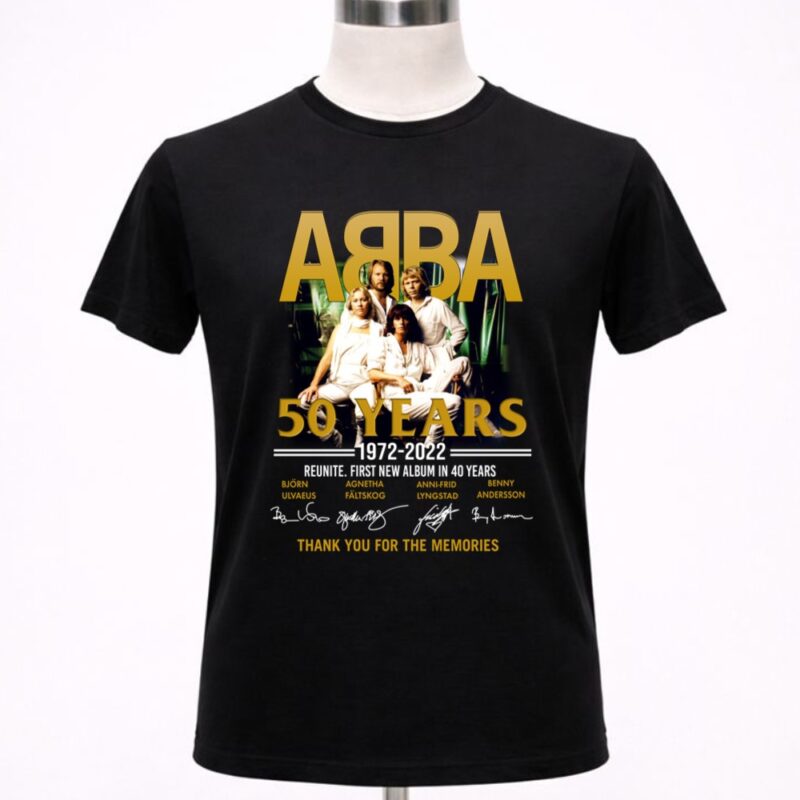 Abba 50 Years Reunite First New Album In 40 Years Thank You For The Memories 1 T Shirt.jpg