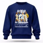 Abba 50th Anniversary 1972 2022 Thank You For Memories Signatures 8 Sweatshirt.jpg