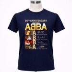 Abba 50th Anniversary Signature 6 T Shirt.jpg