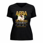 Abba 54 Years Reunite First New Album In 40 Years Thank You For The Memories 5 Womens V Neck.jpg