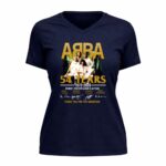 Abba 54 Years Reunite First New Album In 40 Years Thank You For The Memories 9 Womens V Neck.jpg