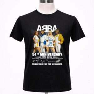 Abba 54th Anniversary 1972 2026 Thank You For Memories Signatures 1 T Shirt.jpg