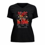 Acdc 53 Years Anniversary Signature 5 Womens V Neck.jpg