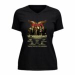 Aerosmith 55th Anniversary 1970 2025 Signatures 5 Womens V Neck.jpg