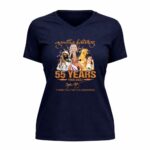 Agnetha Faltskog 55 Years 1968 2023 Thank You For The Memories Signature 9 Womens V Neck.jpg