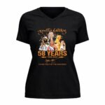 Agnetha Faltskog 58 Years 1968 2026 Thank You For The Memories Signature 5 Womens V Neck.jpg