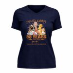 Agnetha Faltskog 58 Years 1968 2026 Thank You For The Memories Signature 9 Womens V Neck.jpg