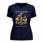 Alan Jackson 40th Anniversary 1983 2023 Signature 9 Womens V Neck.jpg