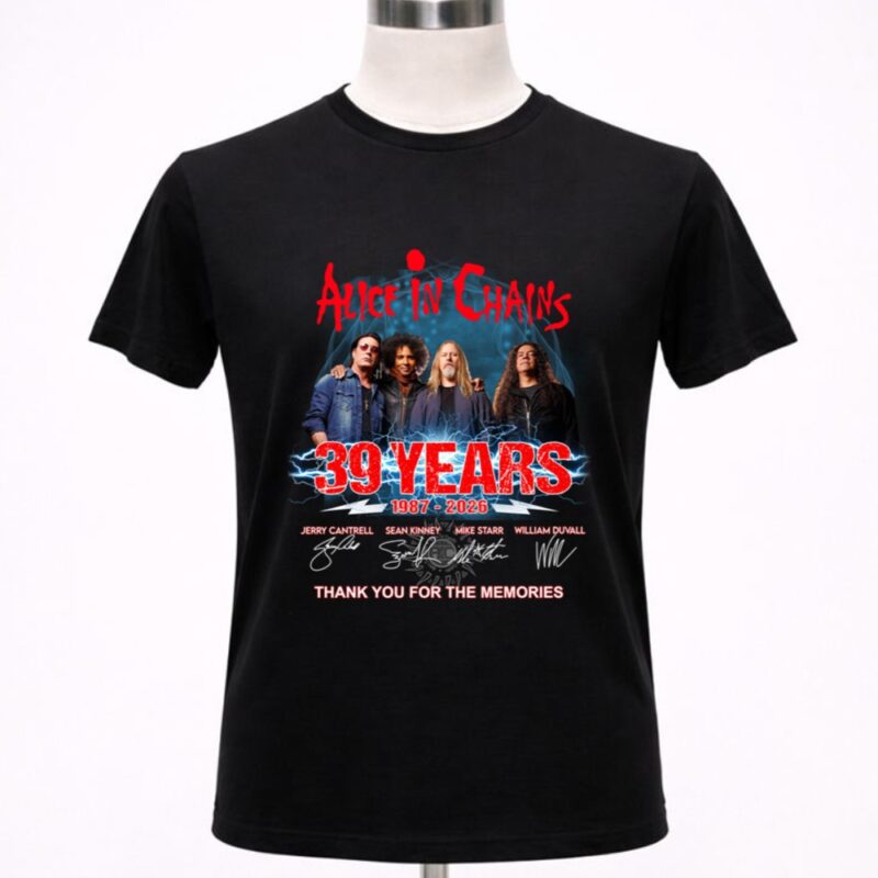 Alice In Chains 39 Years 1987 2026 Thank You For Memories 1 T Shirt.jpg