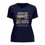 Backstreet Boys 30th Anniversary 1993 2023 Signatures 9 Womens V Neck.jpg