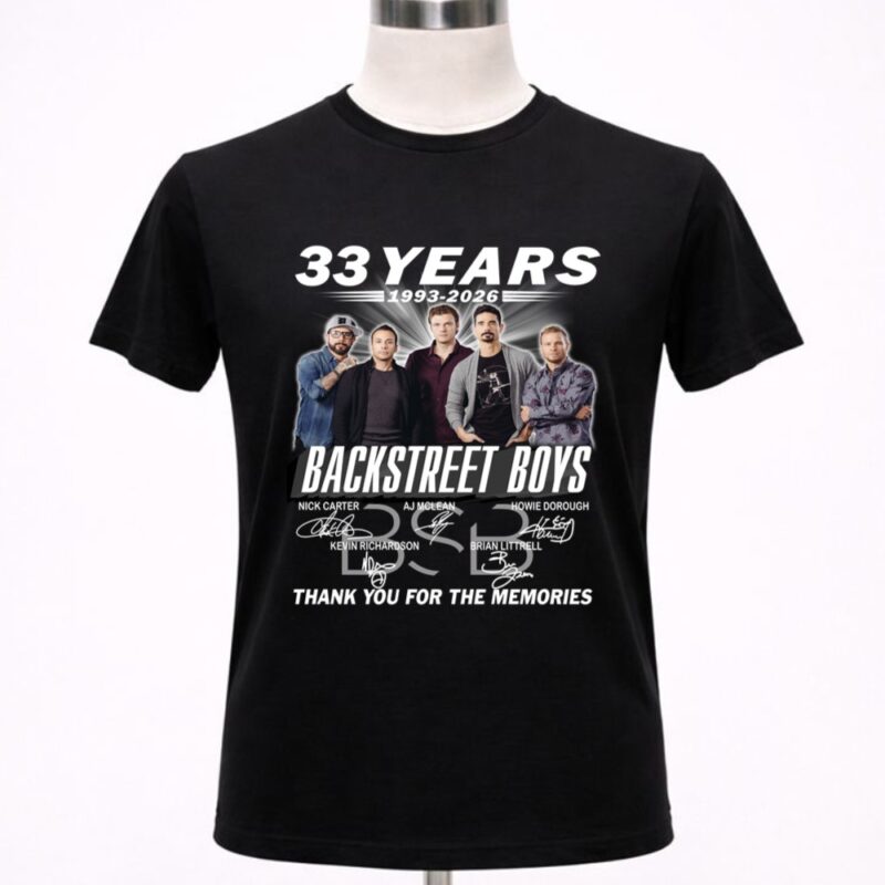 Backstreet Boys 33 Years 1993 2026 Thank You for the Memories 1 T Shirt.jpg
