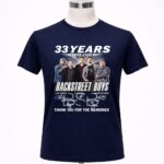 Backstreet Boys 33 Years 1993 2026 Thank You for the Memories 6 T Shirt.jpg