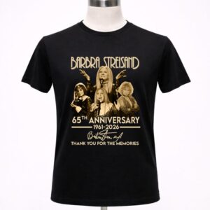 Barbra Streisand 65th Anniversary 1961 2026 Thank You For The Memories Signature 1 T Shirt.jpg