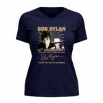 Bob Dylan 67th Anniversary 1959 2026 Signature 9 Womens V Neck.jpg