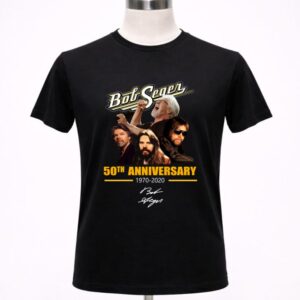 Bob Seger 50th anniversary 1970 2020 signature 1 T Shirt.jpg