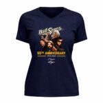 Bob Seger 55th anniversary 1970 2025 signature white 9 Womens V Neck.jpg