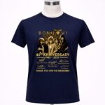 Bon Jovi 40th Anniversary 1982 2023 Thank You For Memories Signature 6 T Shirt.jpg