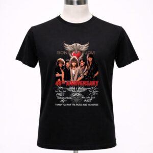 Bon Jovi 40th Anniversary 1983 2023 Thank You For The Memories 1 T Shirt.jpg