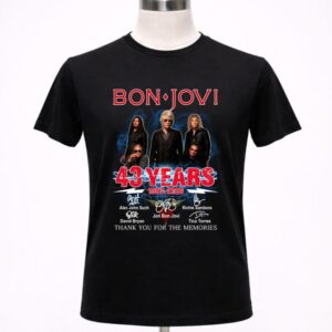 Bon Jovi 43 years 1983 2026 Signatures 1 T Shirt.jpg