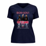 Bon Jovi 43 years 1983 2026 Signatures 9 Womens V Neck.jpg