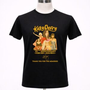 Katy Perry 25th Anniversary 2001 2026 Thank You For The Memories Signature 1 T Shirt.jpg