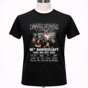 Lynyrd Skynyrd Gary Rossington 60th Anniversary 1964 2024 Thank You For The Memories 1 T Shirt.jpg