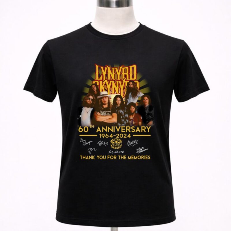 Lynyrd skynyrd 60th anniversary 1964 2024 thank you for the memories 1 T Shirt.jpg