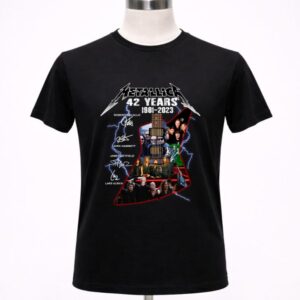 Metallica 42 Years 1981-2023 Signatures Shirt