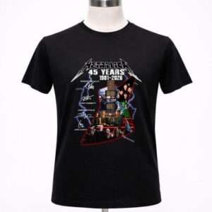 Metallica 45 Years 1981-2026 Signatures Shirt