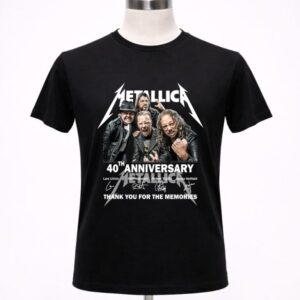Vintage 40th Anniversary Metallicas Art Music Legend Shirt